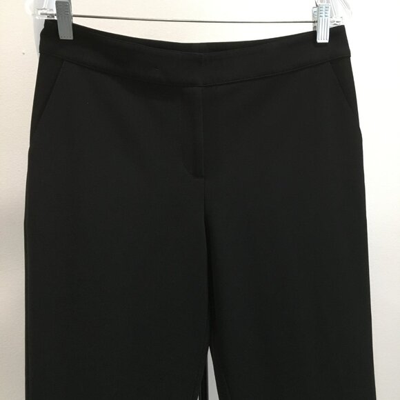 ST JOHN Caviar Black Crop/Ankle Dress Pant - Picture 3 of 6